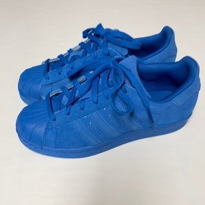 Royal blue Adidas Superstar